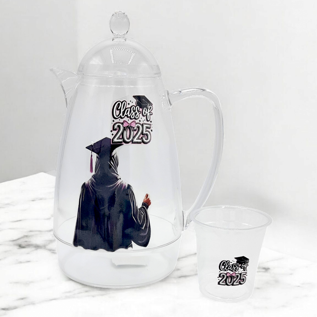 طباعة اسمك على جيك اكريليك للعصائر والمشروبات الباردة Print your name on the Acrylic Container for Juice with prominent luxury printing