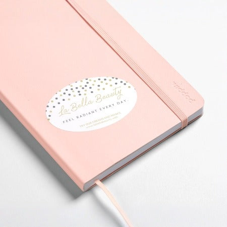 ستيكر بيضاوي للكميات Sticker Oval Shape Wholesale