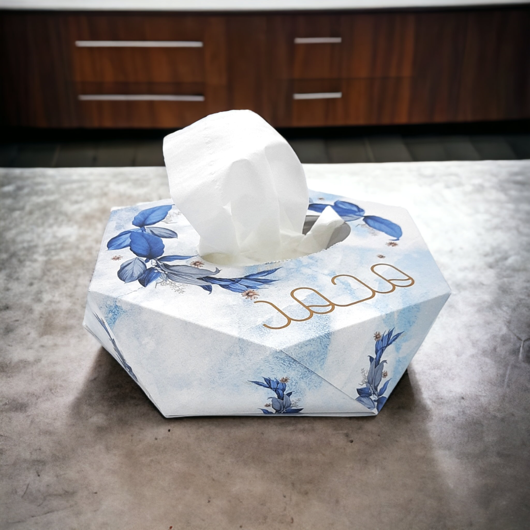 كلينيكس المنشور السداسي الشكل الورقي Tissue Paper Box - Hexagon Prism Shape