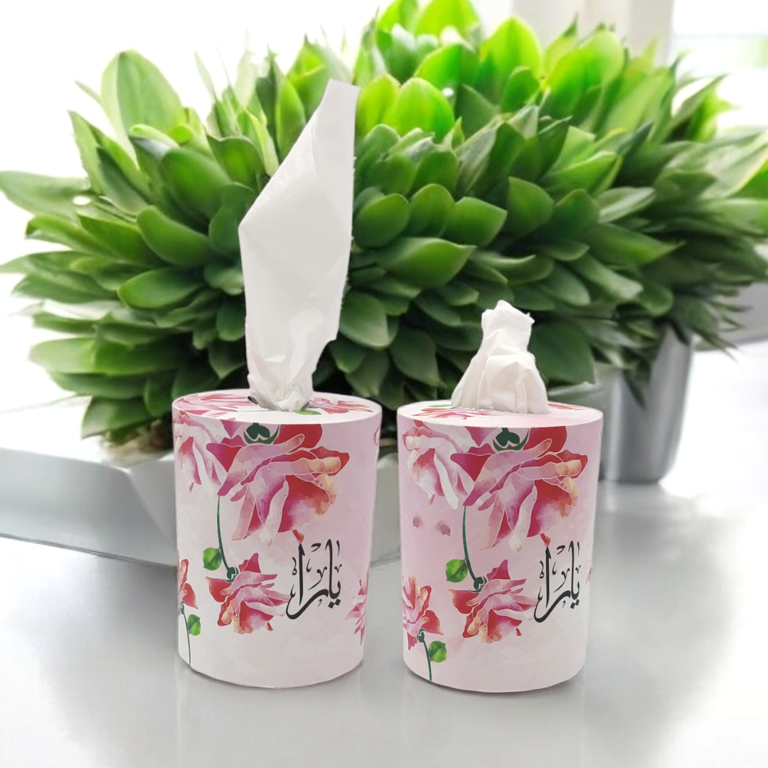 كلينيكس شكل دائري او اسطواني Tissue Paper Box - Circular or Cylindrical Shape