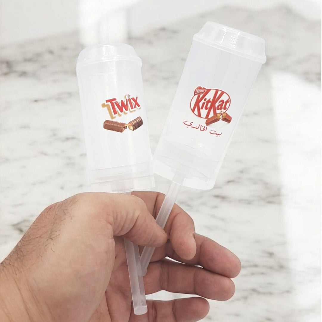 علبة شفاف بلاستيك لتقديم الحلويات مع الطباعة Transparent plastic Bottle for presenting sweets with printing_Ramadan