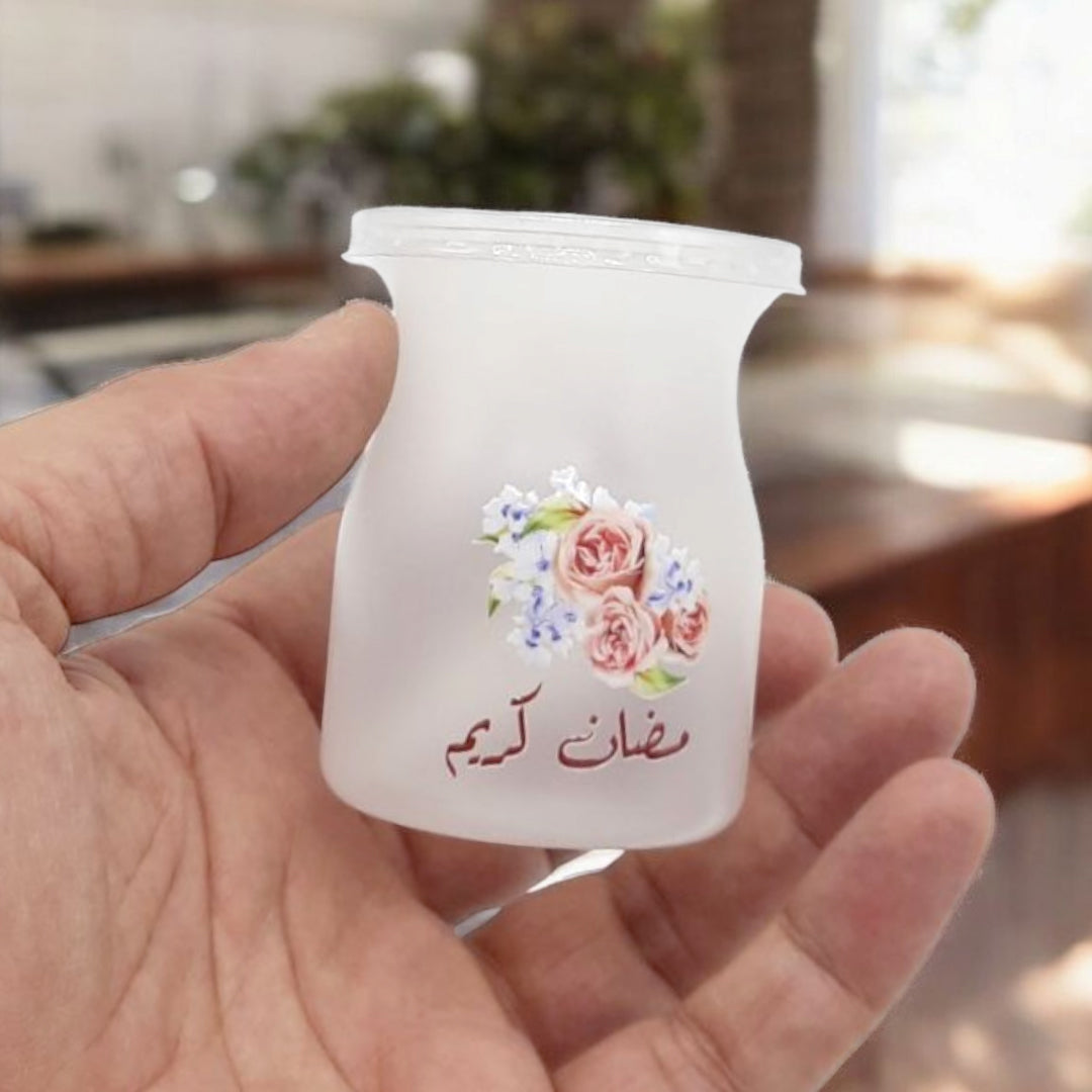 علبة شفاف بلاستيك لتقديم الحلويات مع الطباعة Transparent plastic Bottle for presenting sweets with printing_Ramadan