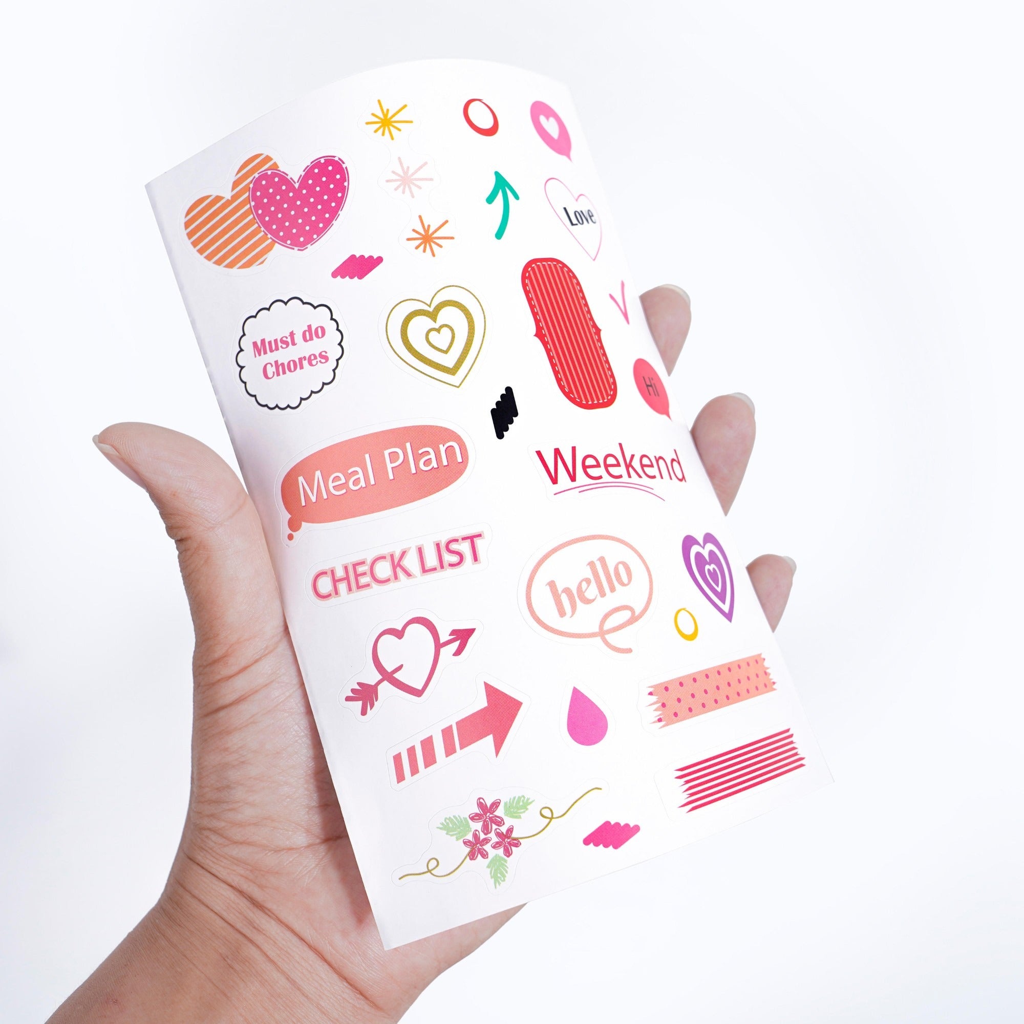 A5,A6 Stickers Kiss Cut Sticker Sheets شيت ستيكر مقصوص حسب التصميم