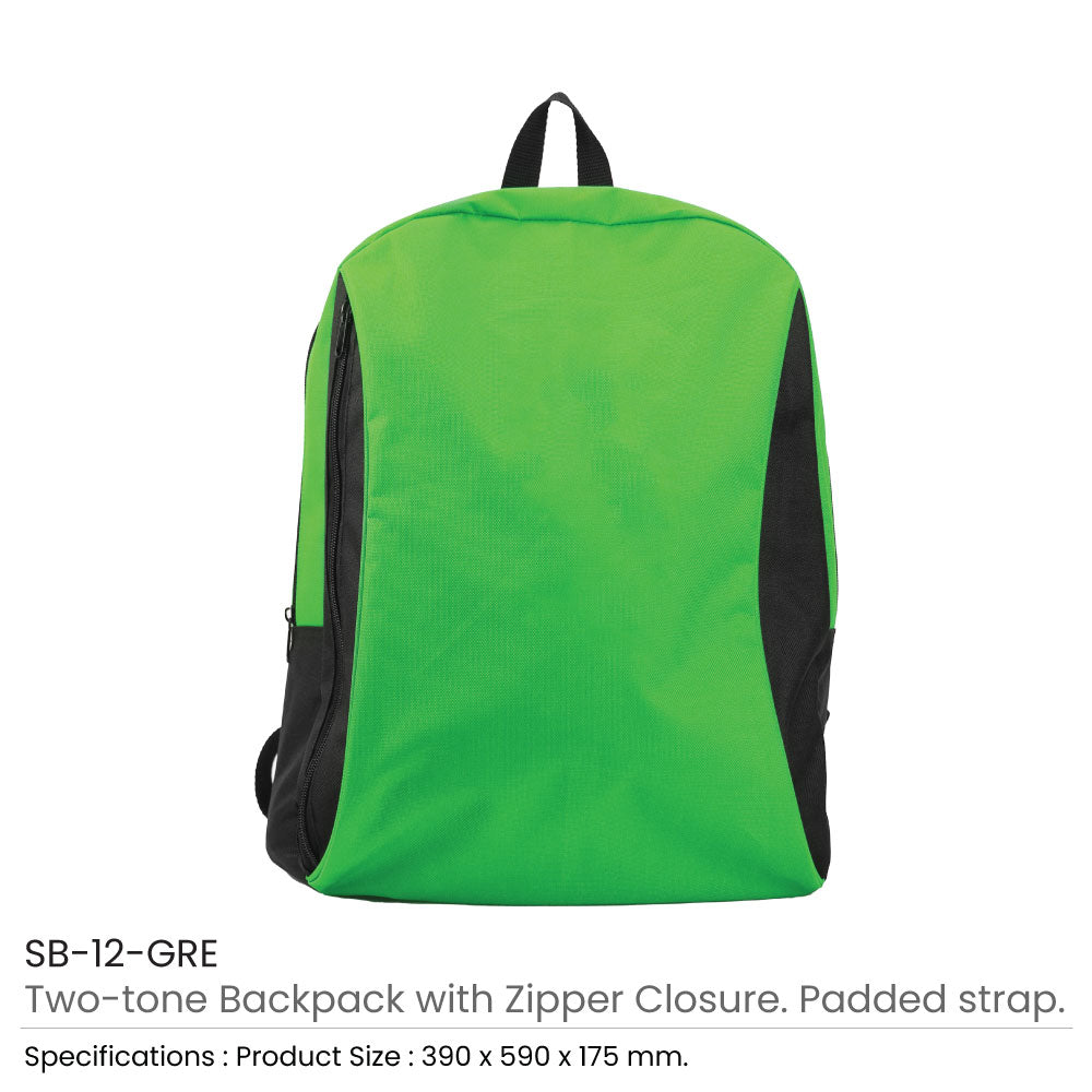 Two-toned Backpacks 600D Polyester Material