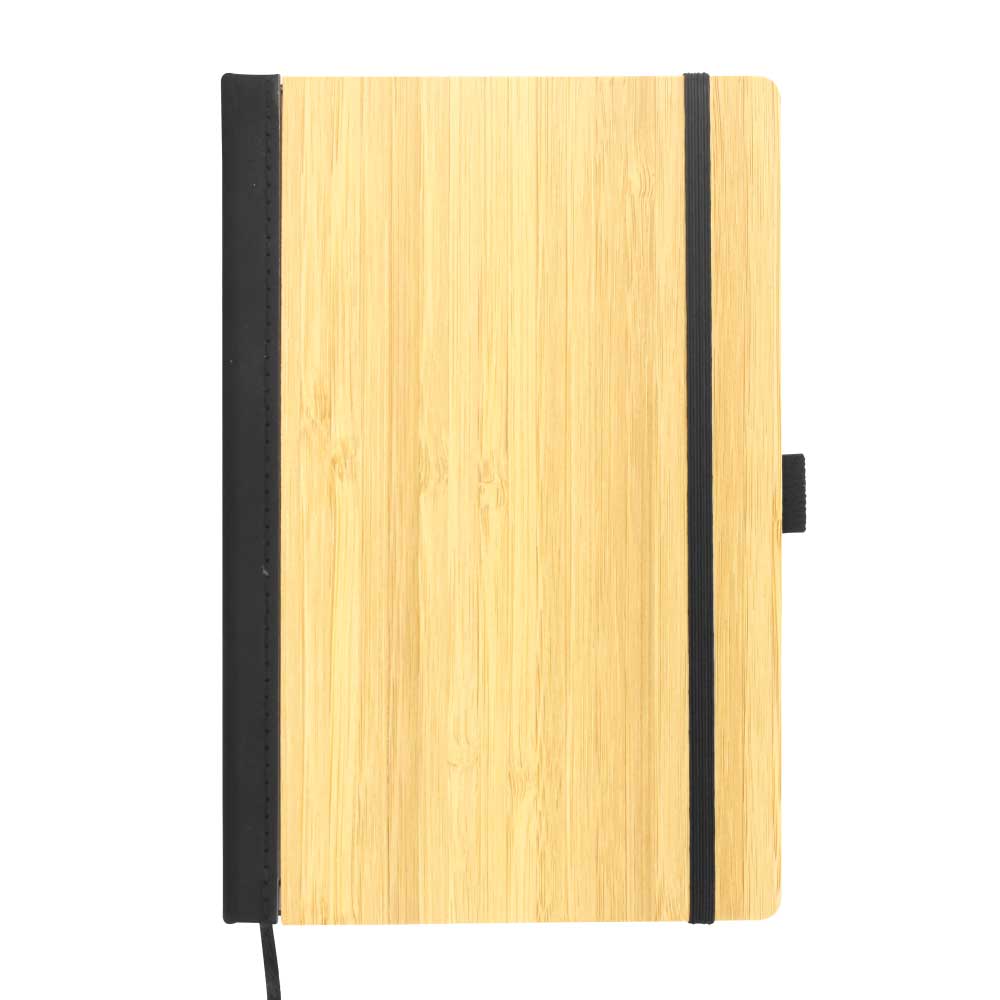 A5 size Bamboo Notebooks with Pen Loop & Page Marker