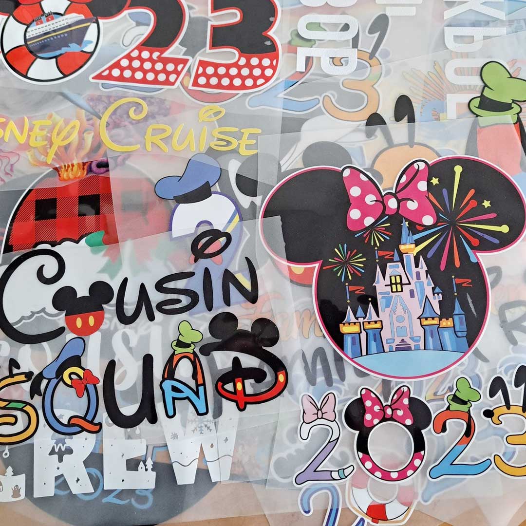 DTF Stickers for Fabric ستيكرات خاصة للطباعة على المنسوجات