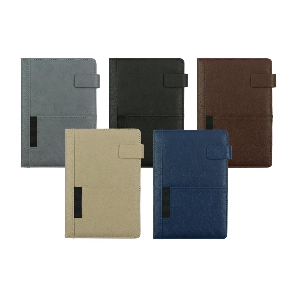 Dorniel A5 PU Notebooks with Front Pocket & Magnetic Flap