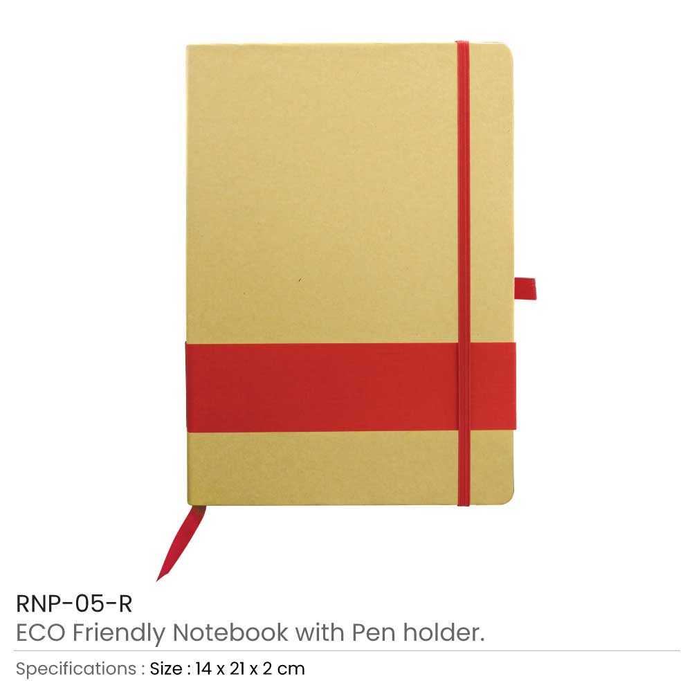 Eco-Friendly Notebooks with Pen Holder