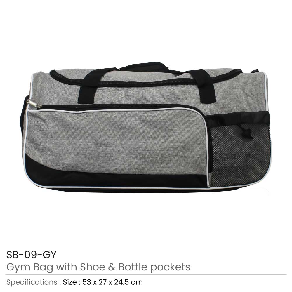 Gym Bags with Shoe and Bottle Pockets