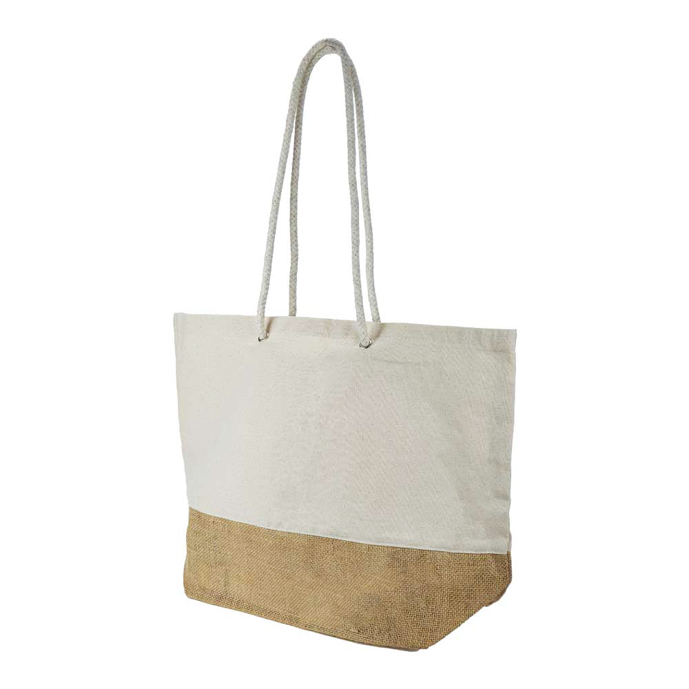 JUCO Tote Beach Bags with Dual Straps