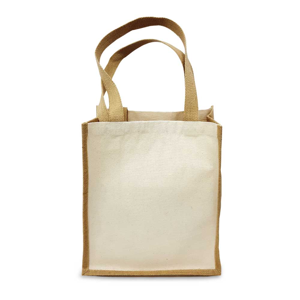 Jute and Cotton Bags Two Side Print