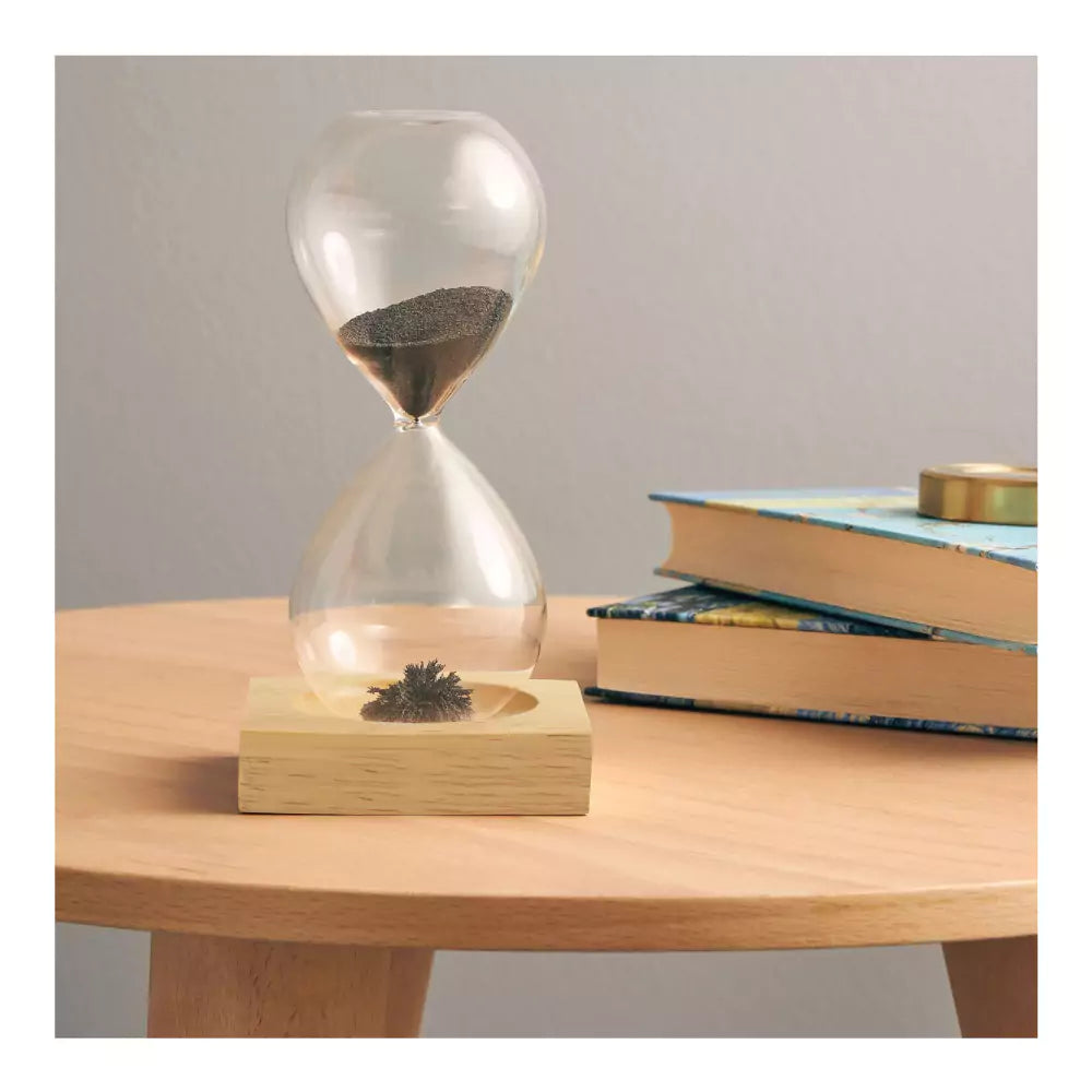 Magnetic Sand Timer with Wooden Base – 2 Minutes