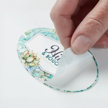 ستيكر بيضاوي للكميات  Sticker Oval Shape Wholesale