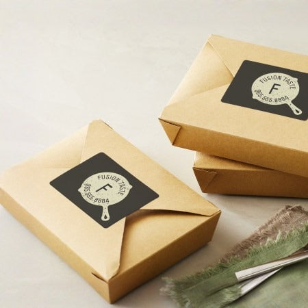 ستيكر مستطيل للكميات  Sticker Rectangular Shape Wholesale