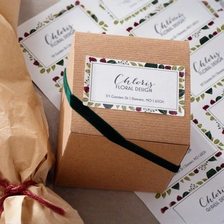 ستيكر مستطيل للكميات  Sticker Rectangular Shape Wholesale