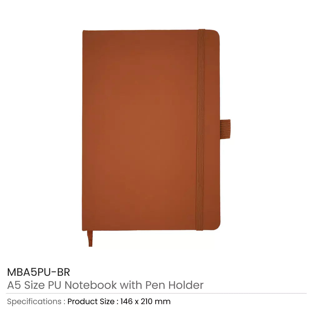 PU Notebook with Pen Holder