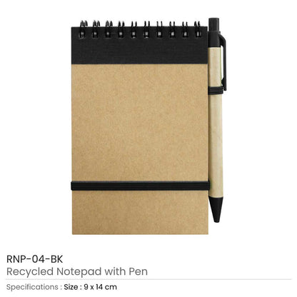 Recycled Notepads with Pen A6