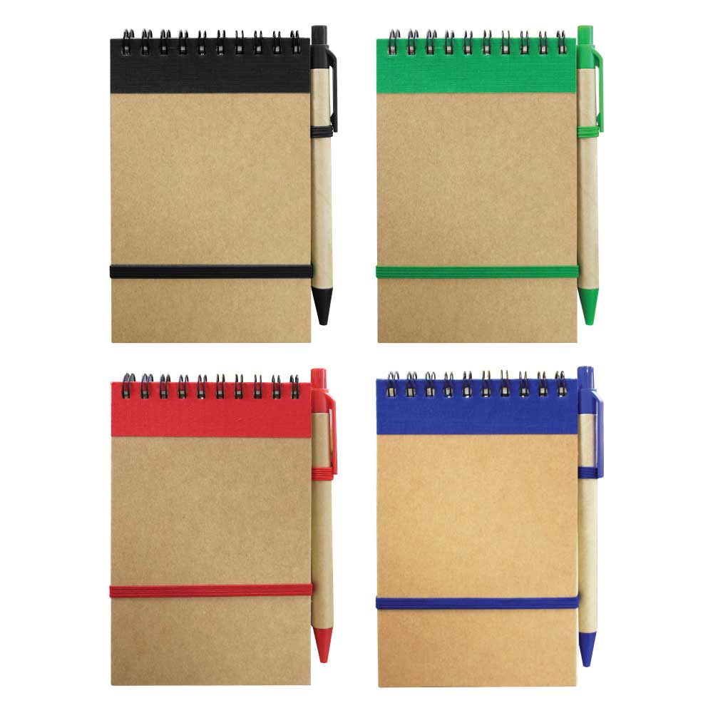 Recycled Notepads with Pen A6