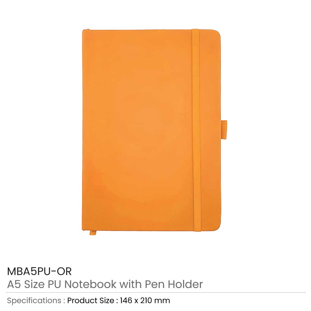 PU Notebook with Pen Holder