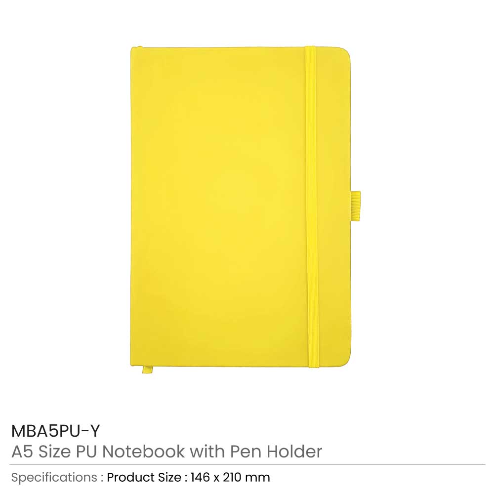 PU Notebook with Pen Holder