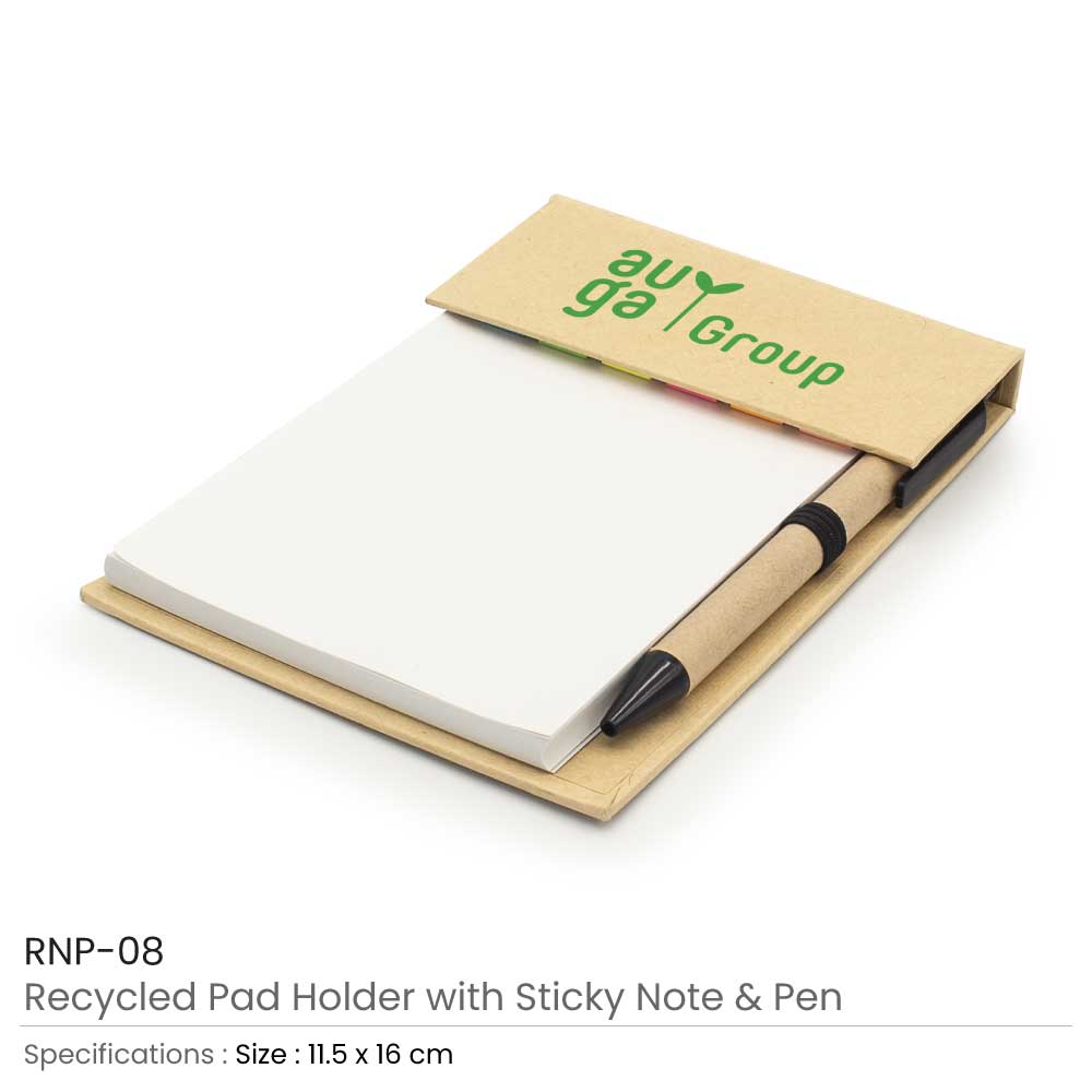 Notepad with Sticky Note and Pen