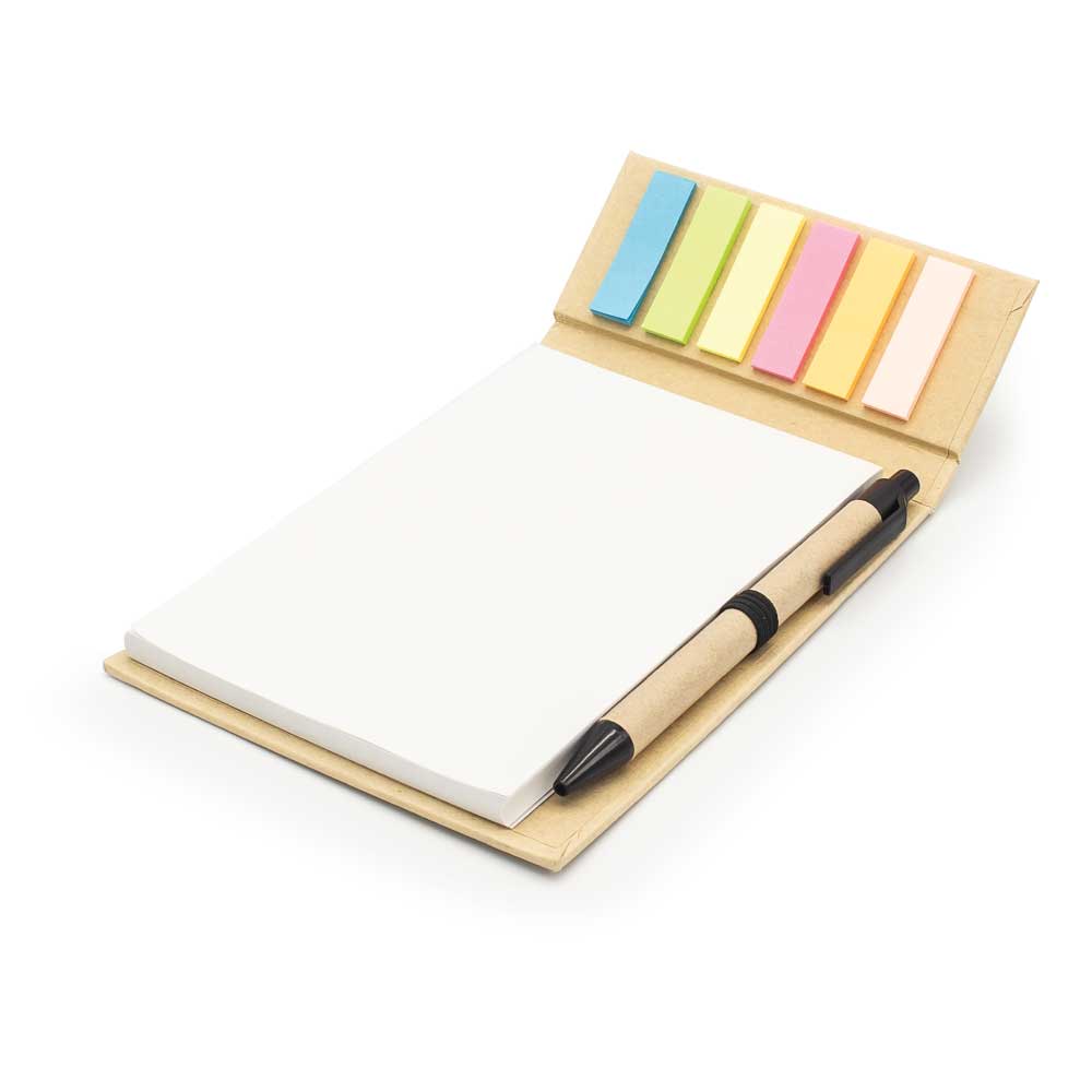 Notepad with Sticky Note and Pen