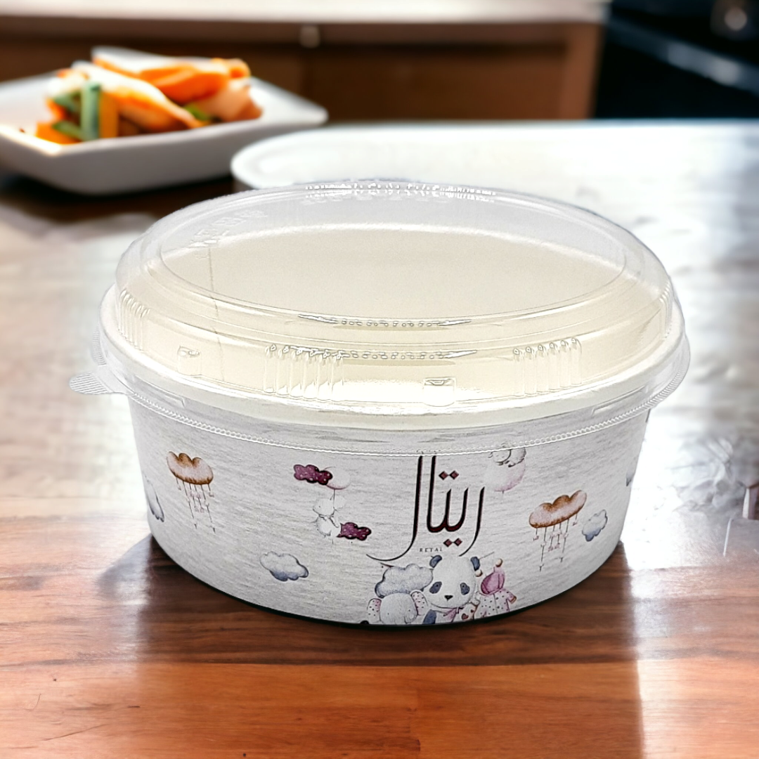 الطاسات / الملل الورقية كبير جدا Big Ice Cream Cups 900ML