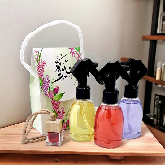 مرش فراش ميني مع فواحة السيارة Home Spray -Mini 125 ml with Car Diffuser