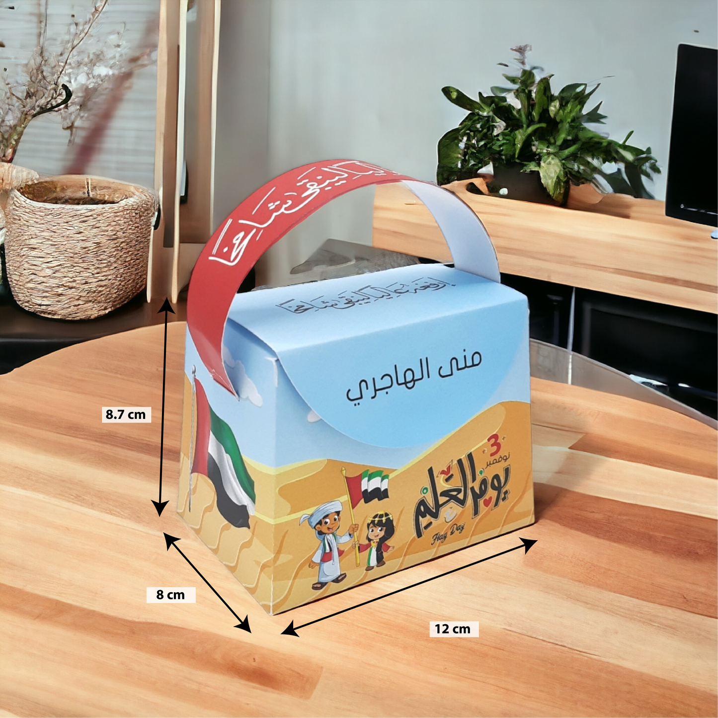 12X8.7X8 cm بوكس مع مسكة Box with Handle