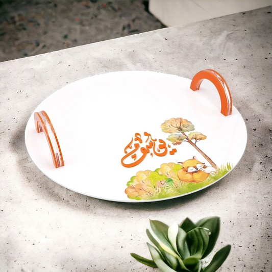 صينية دائرية من الاكريليك Round Acrylic Tray