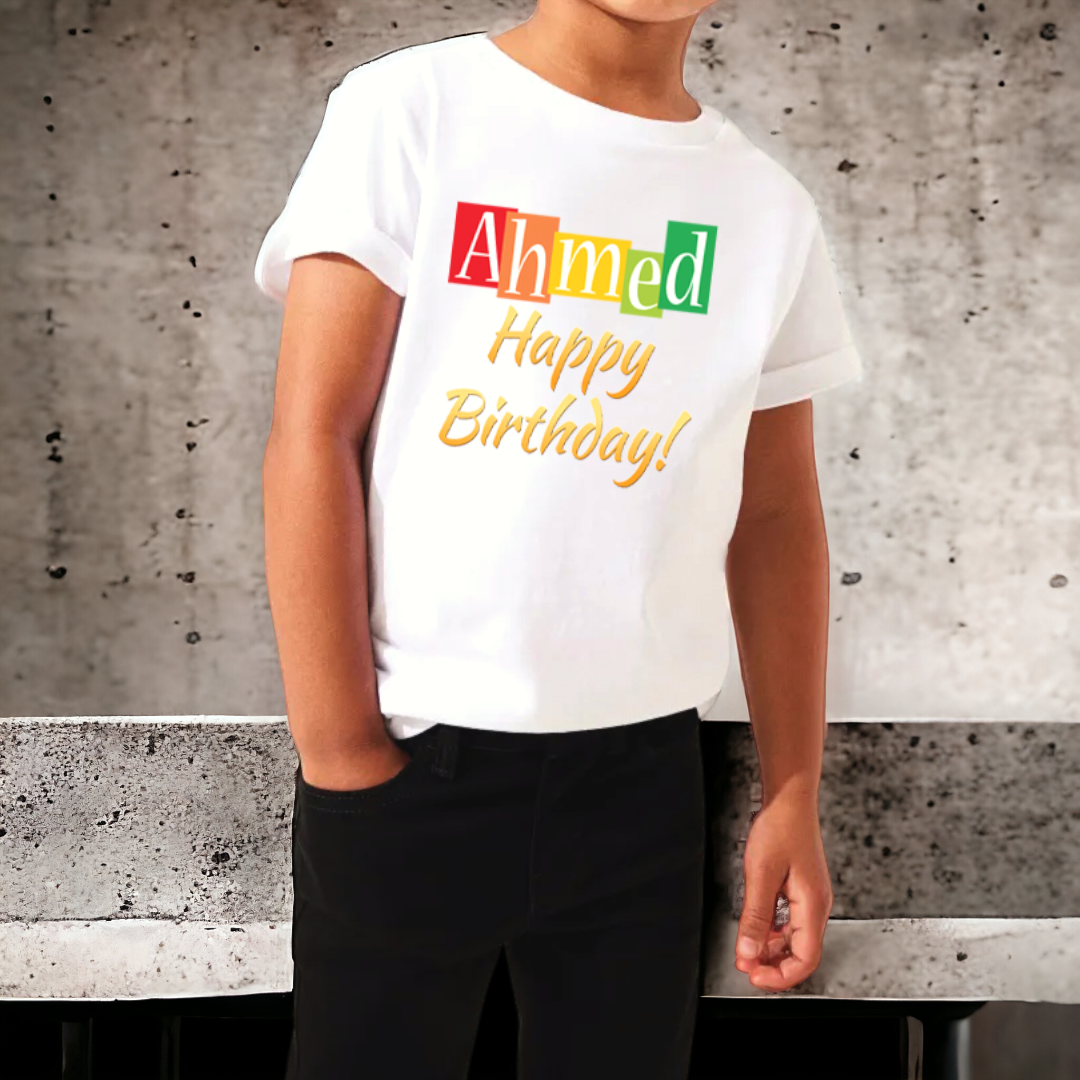 بكج طباعة على تي شيرت مع قبعة للاطفال T-Shirts& Cap Package For Kids