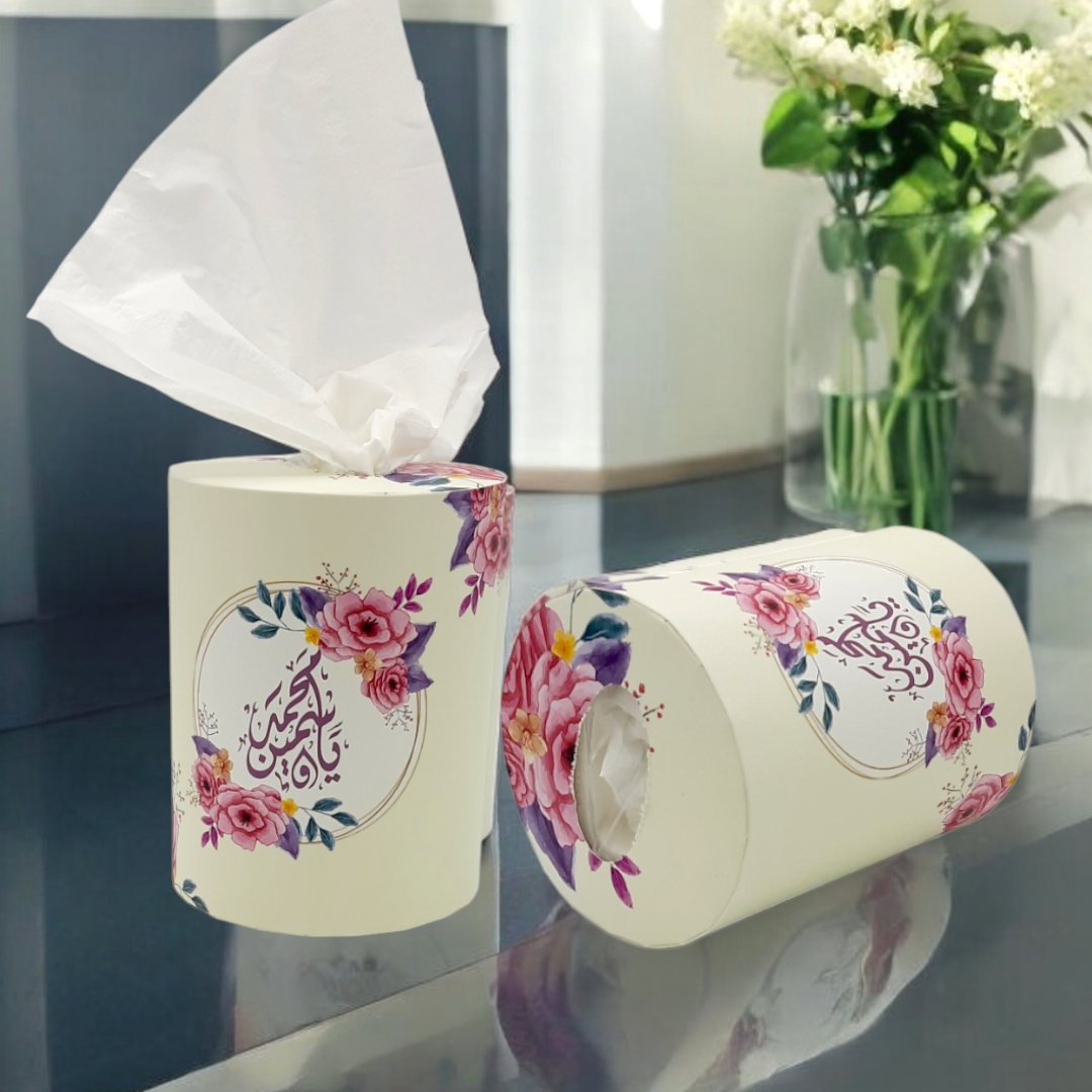 كلينيكس شكل دائري او اسطواني  Tissue Paper Box - Circular or Cylindrical Shape