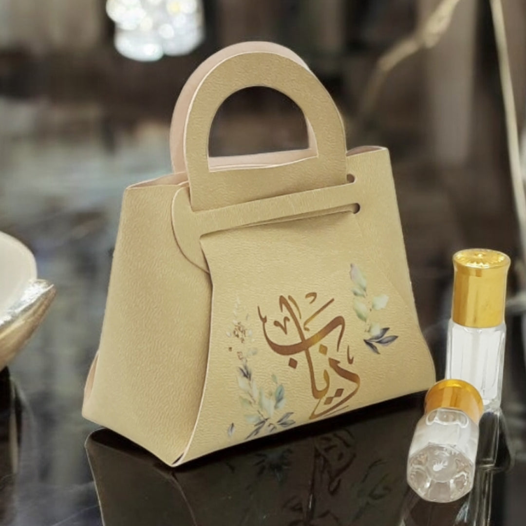 شنطة ميني جلد للتوزيعات شكل (1) Mini Leather Bag Design