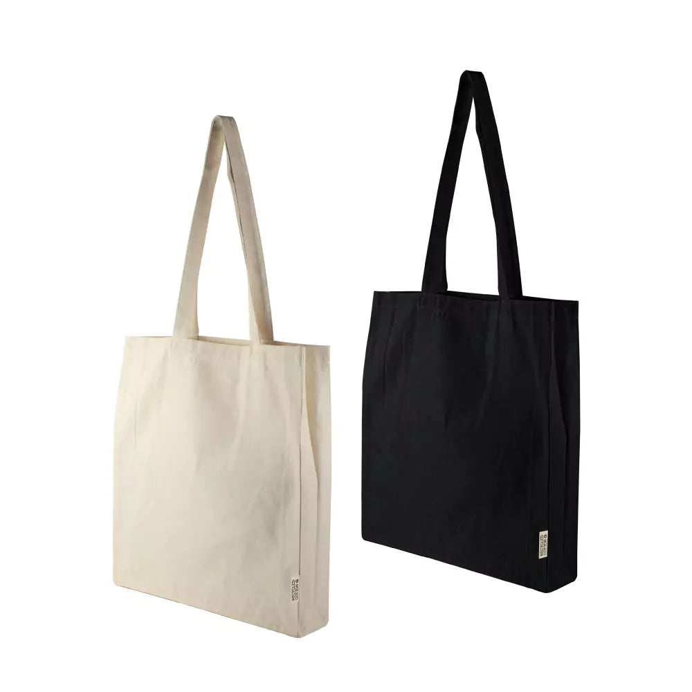 Recycled Cotton Tote Bags with Gusset 8 Oz