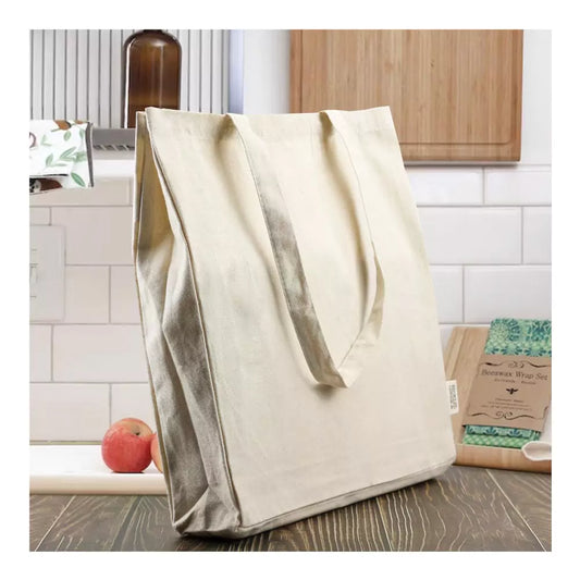 Recycled Cotton Tote Bags with Gusset 8 Oz