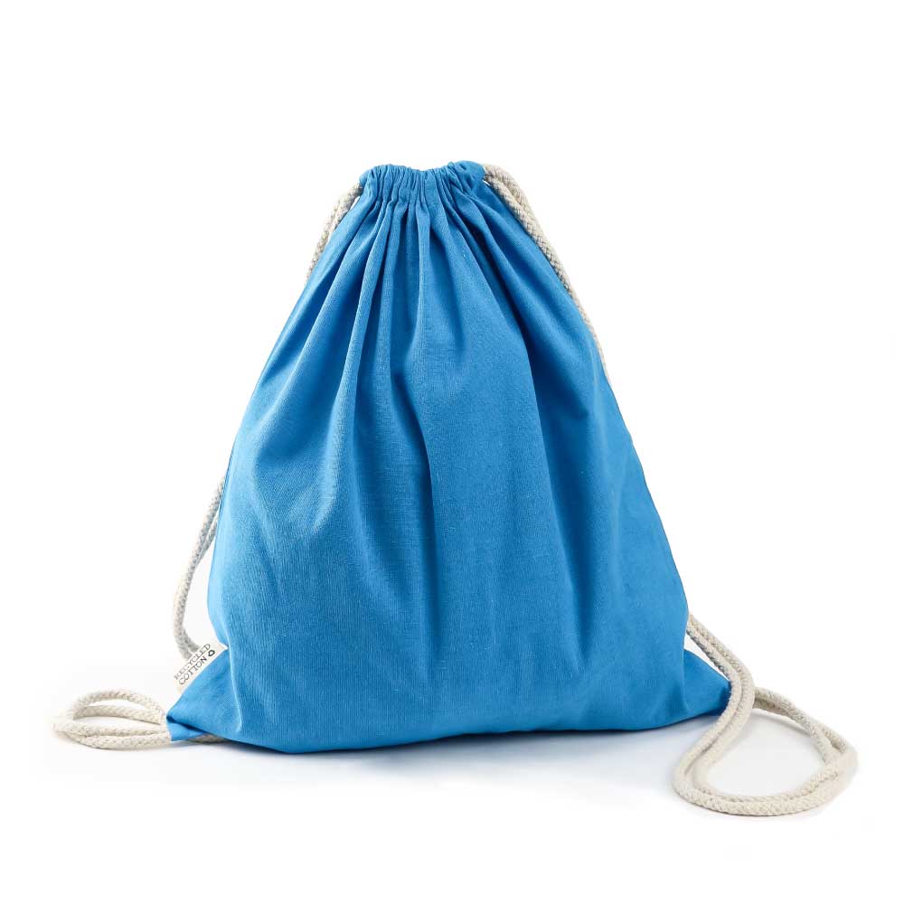 Recycled Cotton Drawstring Bags, 145gsm