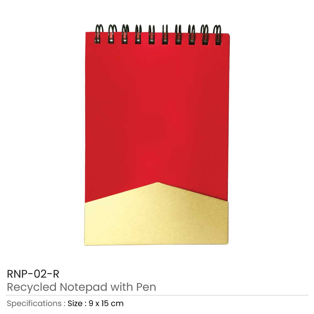 Recycled Notepad with Pen