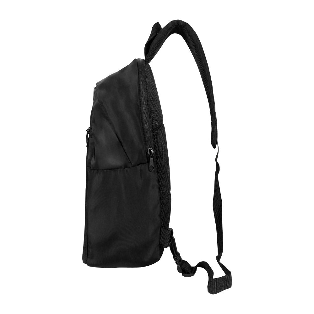 Sling Crossbody Bags In Black Nylon Material