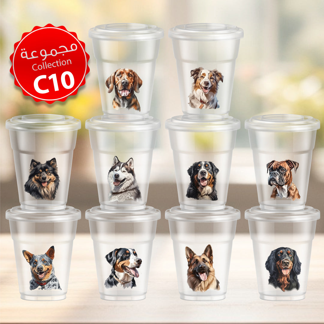 Mycups Plastic (Collection مجموعة أكوابي الشفافة الجاهزة  (مجموعة 10