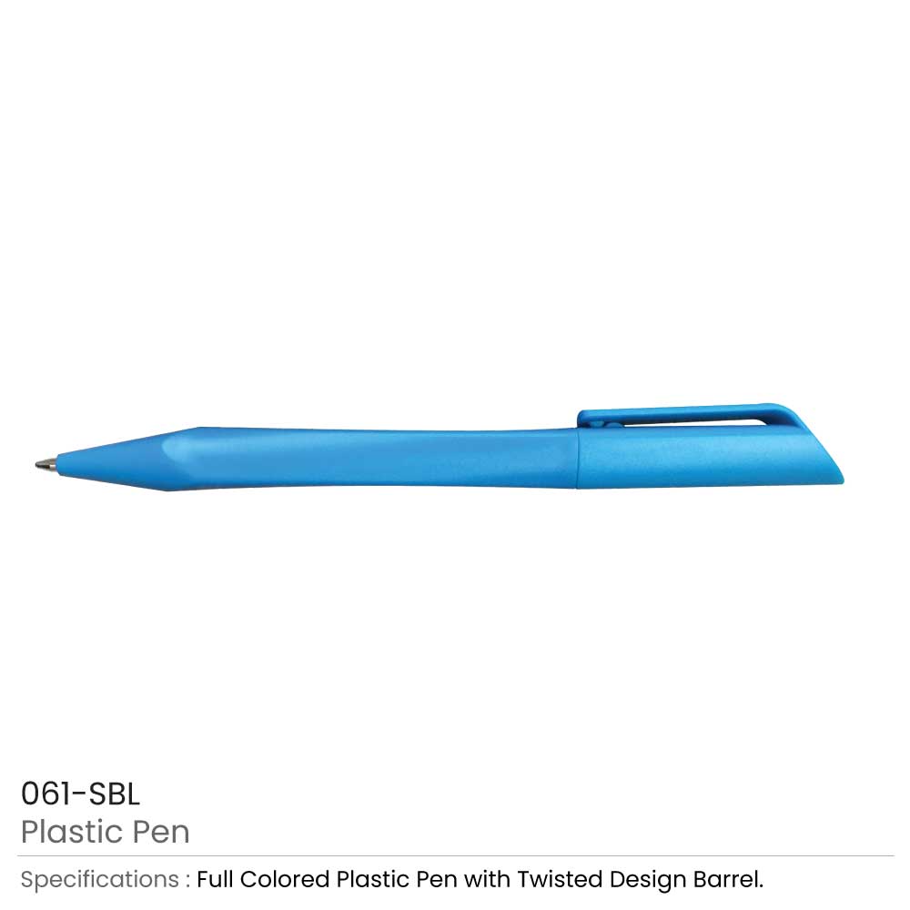 Twisted Design Plastic Pens