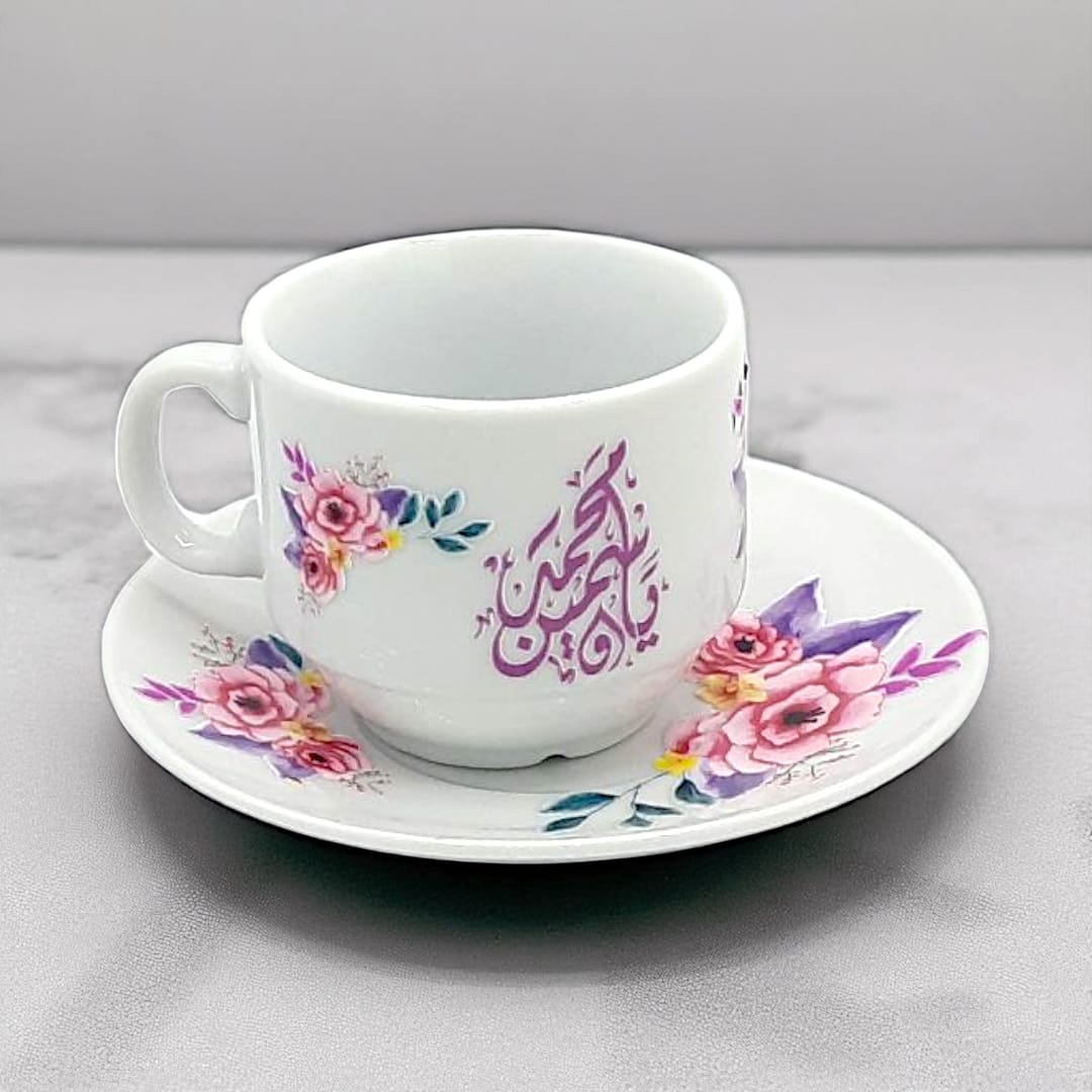 اكواب سيراميك صغيرة للتركش مع طباعة فاخرة Ceramic cups Small for Turkish coffee with luxurious printing