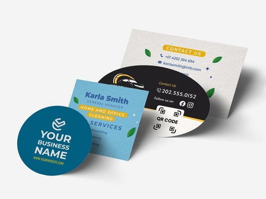 بطاقات البزنس كارد Business Cards  Shapes