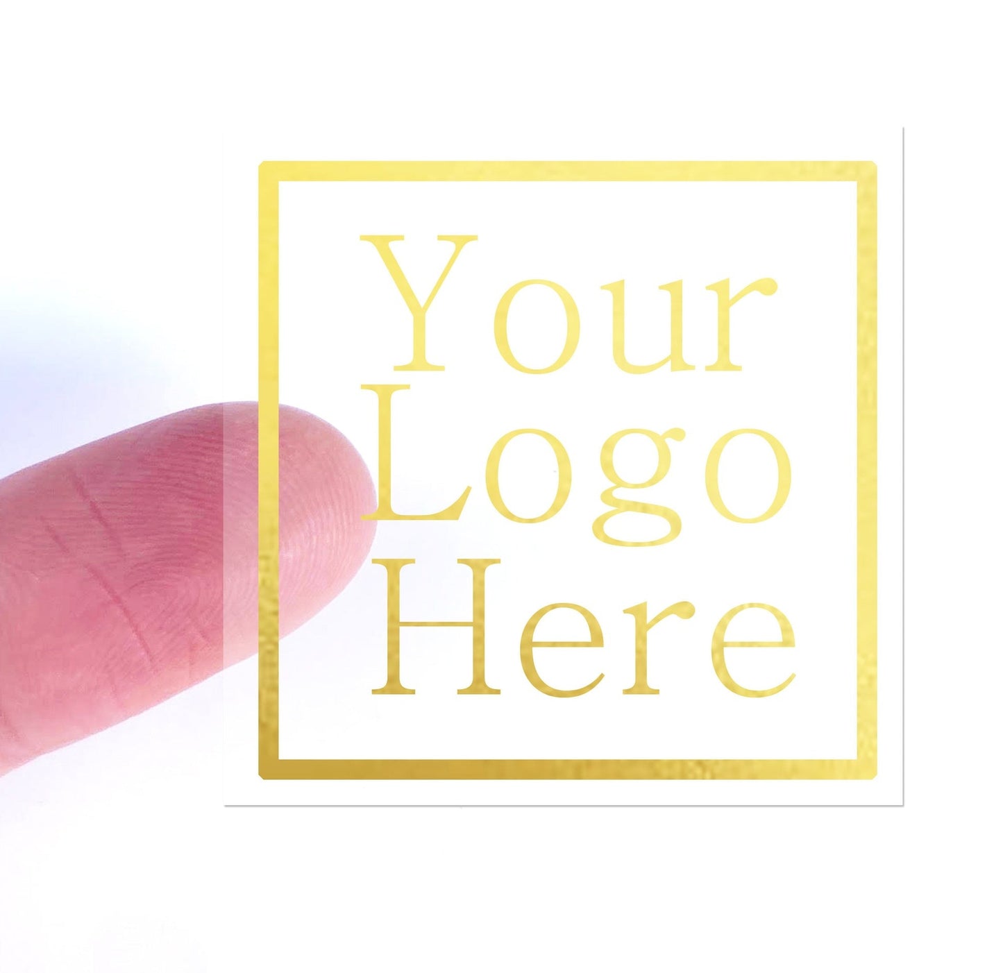 ستيكر ذهبي دائري او مربع للكميات  Gold Foil Sticker Round / Square Shape Wholesale