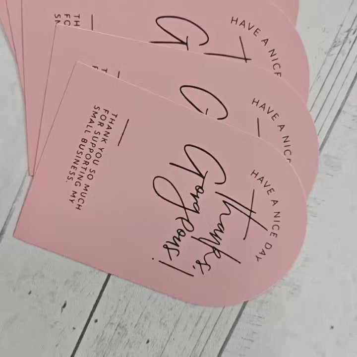 بطاقات شكر للمشاريع المنزلية (الكميات) Thank you Cards (Wholesale)