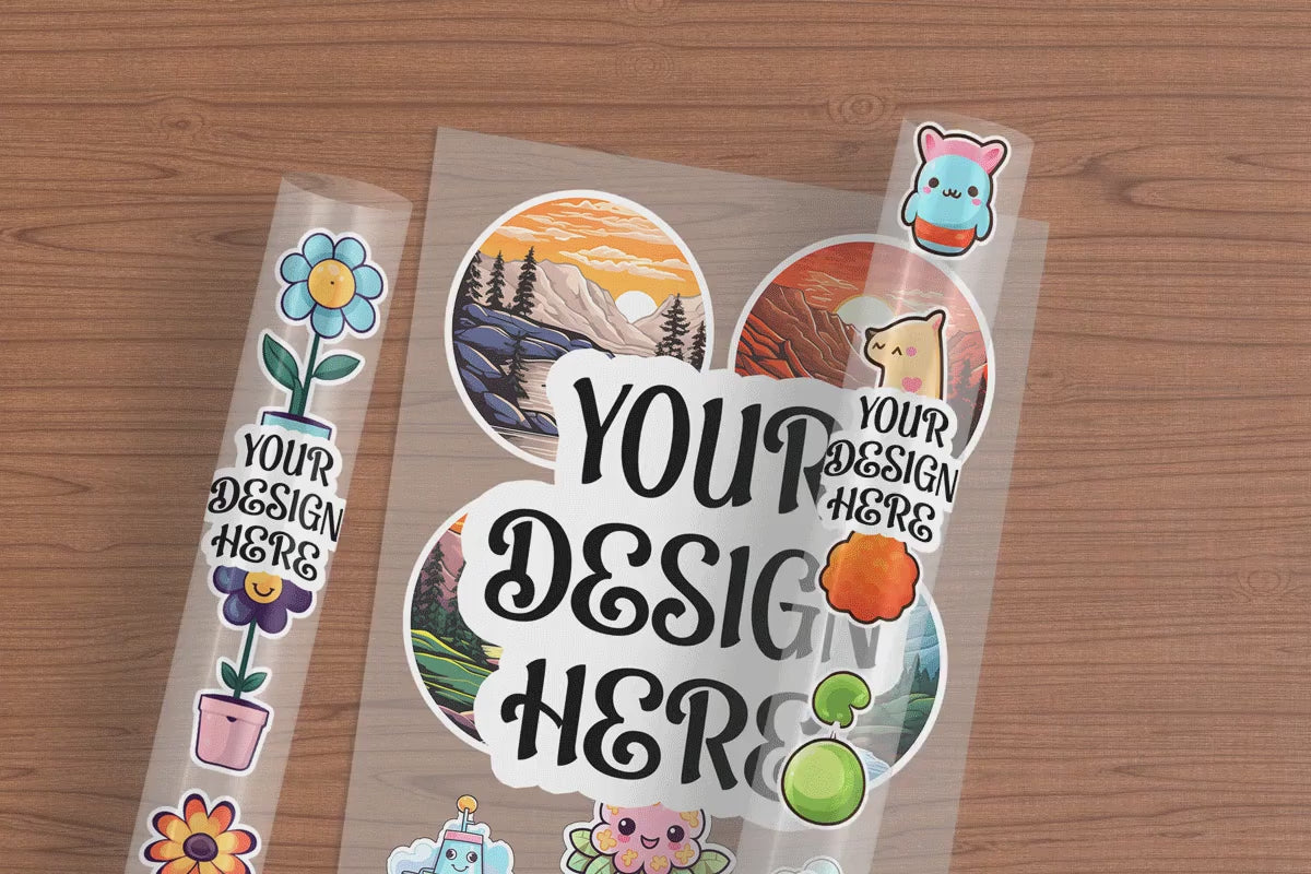 DTF Stickers for Fabric ستيكرات خاصة للطباعة على المنسوجات