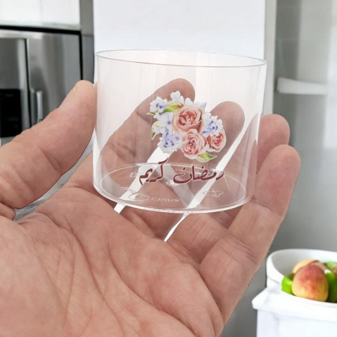 بوكس شفاف بلاستيك لتقديم الحلويات مع الطباعة Transparent plastic box for presenting sweets with printing_Ramadan